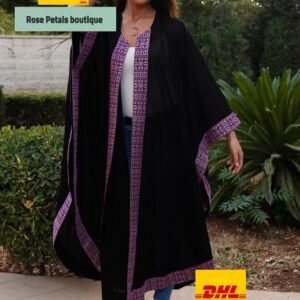 one size Abaya thobe Embroidered Palestinian Jordanian Traditional Arabic Dress Cape bisht