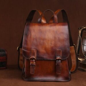 Leather Backpack Women, Leather Backpack Purse, Backpack Women, Backpack Purse, Brown Leather Backpack, Leather Rucksack, Sac Dos Cuir Femme
