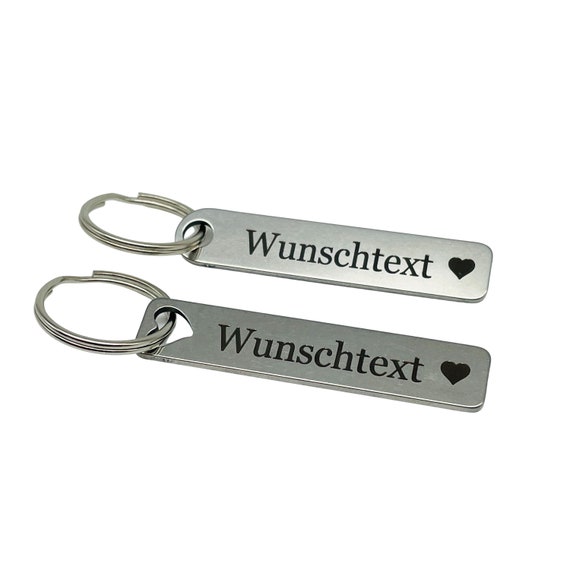 Keychain Personalized with name, phone number, desired text for couples, car, company, emergency number, ID tag - NEW stainless steel - Image 6
