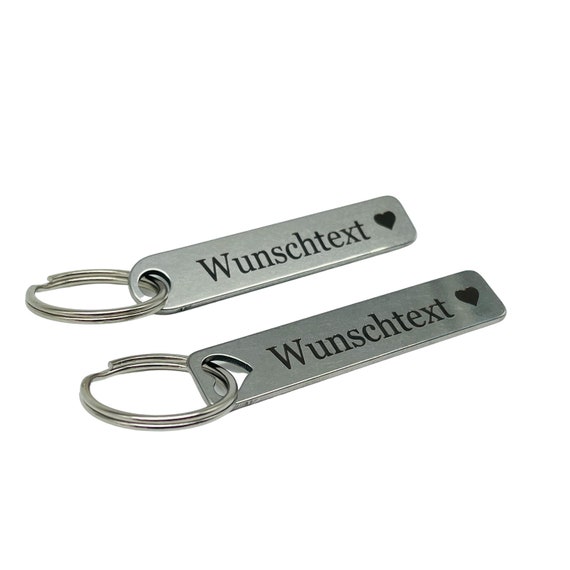 Keychain Personalized with name, phone number, desired text for couples, car, company, emergency number, ID tag - NEW stainless steel - Image 8