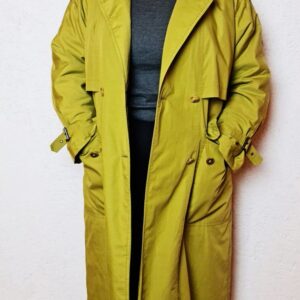 Kiwi Green Vintage Trenchcoat