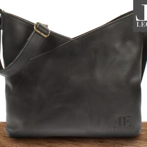 LECONI Shoulder bag Women's bag Leather bag Shoulder bag Handbag Women Leather dark grey LE0065