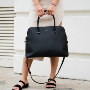Personalised Saffiano Leather Laptop Bag (Fits up to 16-INCH Laptop) - Monogram with Name/Initial