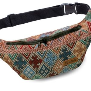 Leon Belt Bag Belly Bag Waist Bag 100% Cotton Fanny pack Hip Bag Shoulder Bag